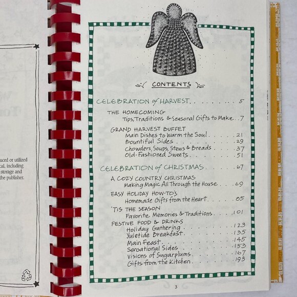 Gooseberry Patch Welcome Home For The Holidays Cookbook Christmas Spiral Recipes - Picture 3 of 13
